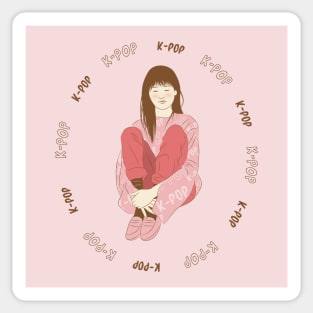 k-pop girl Sticker